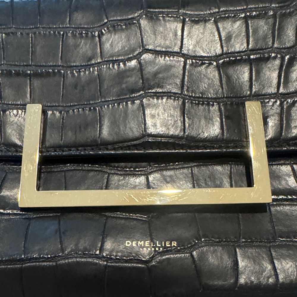 DeMellier croc effect evening bag